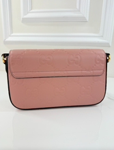 GUCCI GG POCHETTE DEBOSSED CROSSBODY DUSTY ROSE (BRAND NEW)