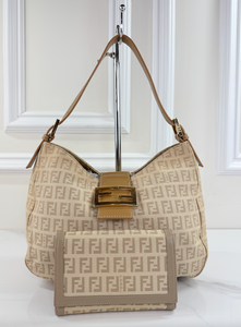 *COMBO DEAL* FENDI ZUCCHINO MAMMA BAGUETTE + WALLET
