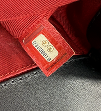 CHANEL QUILTED MEDIUM BOY FLAP LAMBSKIN (BICOLOR BLACK & RED)