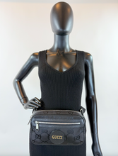 GUCCI NYLON "OFF THE GRID" BELT BAG (BLACK)