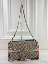 GUCCI DIONYSUS SUPREME SUEDE CRYSTAL SHOULDER BAG