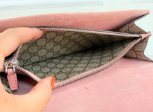 GUCCI DIONYSUS SUPREME SUEDE CRYSTAL SHOULDER BAG