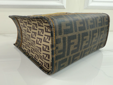 FENDI ZUCCHINO & ZUCCA SMALL SHOPPING TOTE