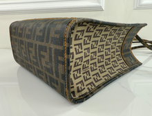 FENDI ZUCCHINO & ZUCCA SMALL SHOPPING TOTE