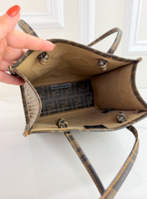 FENDI ZUCCHINO & ZUCCA SMALL SHOPPING TOTE