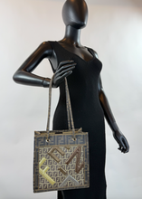 FENDI ZUCCHINO & ZUCCA SMALL SHOPPING TOTE