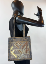 FENDI ZUCCHINO & ZUCCA SMALL SHOPPING TOTE