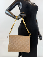 LOUIS VUITTON COUSSIN BAG PM LAMBSKIN TAUPE