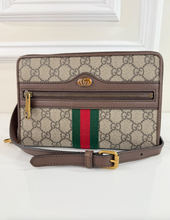 GUCCI OPHIDIA DOUBLE ZIP CROSSBODY BAG