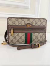 GUCCI OPHIDIA DOUBLE ZIP CROSSBODY BAG