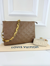 LOUIS VUITTON COUSSIN BAG PM LAMBSKIN TAUPE