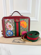 GUCCI OPHIDIA GG FLORA WEB TOP HANDLE CROSSBODY LIMITED EDITION