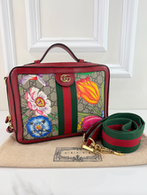 GUCCI OPHIDIA GG FLORA WEB TOP HANDLE CROSSBODY LIMITED EDITION