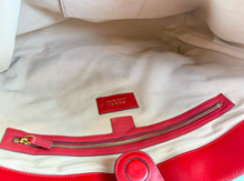 GUCCI CONVERTIBLE SOFT LARGE TOTE EMBROIDERED SNAKE GG CANVAS LIMITED EDITION