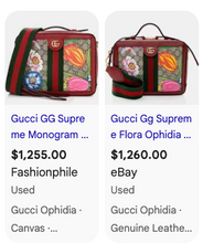 GUCCI OPHIDIA GG FLORA WEB TOP HANDLE CROSSBODY LIMITED EDITION