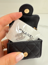 CC SNAP PURSE ORNAMENT + EARRINGS (BLACK)