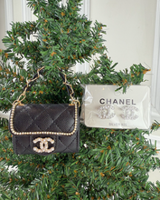 CC SNAP PURSE ORNAMENT + EARRINGS (BLACK)