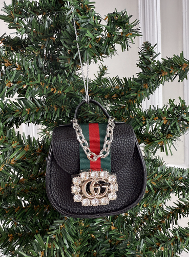 GG PURSE ORNAMENT (BLACK)