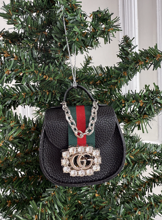 GG PURSE ORNAMENT (BLACK)