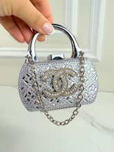 CC PURSE ORNAMENT + EARRINGS (SILVER)
