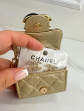 CC SNAP PURSE ORNAMENT + EARRINGS (GOLD)