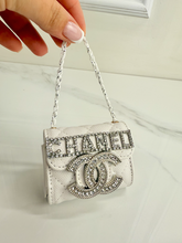 CC SNAP PURSE ORNAMENT + EARRINGS (WHITE)