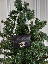 CC SNAP PURSE ORNAMENT + EARRINGS (BLACK)