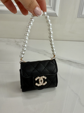 CC SNAP PURSE ORNAMENT + EARRINGS (BLACK)