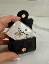 CC SNAP PURSE ORNAMENT + EARRINGS (BLACK)