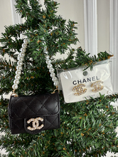 CC SNAP PURSE ORNAMENT + EARRINGS (BLACK)