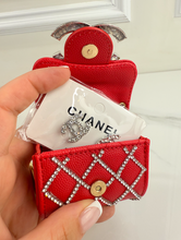 CC SNAP PURSE ORNAMENT + EARRINGS (RED)