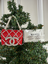 CC SNAP PURSE ORNAMENT + EARRINGS (RED)
