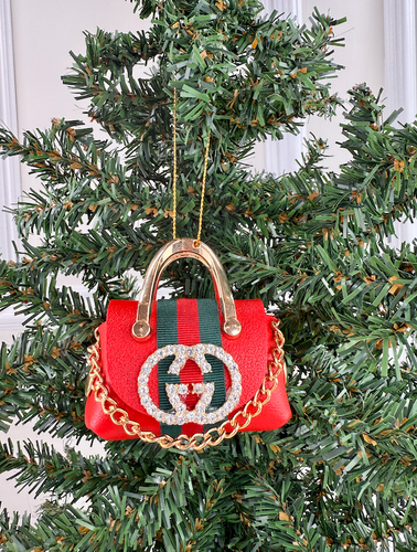 GG PURSE ORNAMENT (RED)