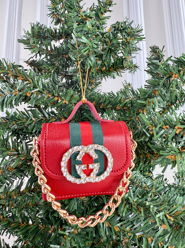 GG PURSE ORNAMENT (RED)
