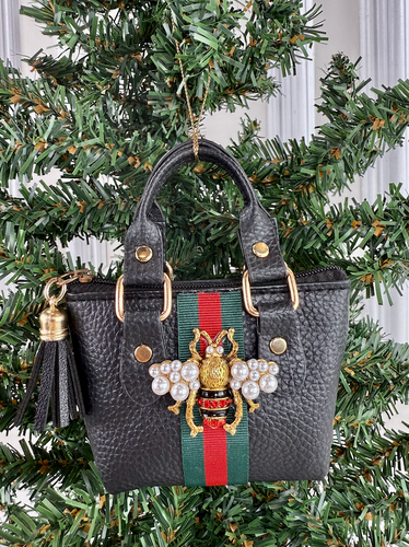 GG PURSE ORNAMENT (BLACK)