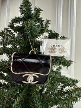 CC SNAP PURSE ORNAMENT + EARRINGS (BLACK)