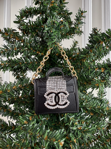 CC PURSE ORNAMENT (BLACK)
