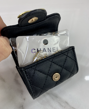 CC SNAP PURSE ORNAMENT + EARRINGS (BLACK)