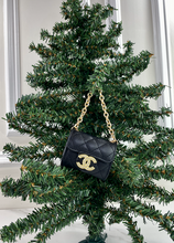 CC SNAP PURSE ORNAMENT + EARRINGS (BLACK)