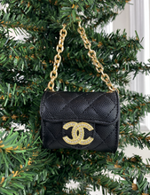 CC SNAP PURSE ORNAMENT + EARRINGS (BLACK)