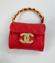 CC SNAP PURSE ORNAMENT + EARRINGS (RED)