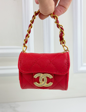 CC SNAP PURSE ORNAMENT + EARRINGS (RED)