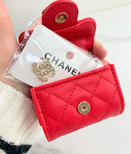 CC SNAP PURSE ORNAMENT + EARRINGS (RED)