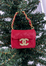 CC SNAP PURSE ORNAMENT + EARRINGS (RED)