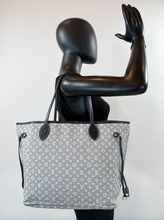 LOUIS VUITTON NEVERFULL MM MINI LIN DENIM BLUE