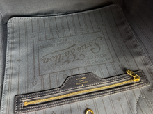 LOUIS VUITTON NEVERFULL MM MINI LIN DENIM BLUE