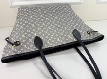 LOUIS VUITTON NEVERFULL MM MINI LIN DENIM BLUE