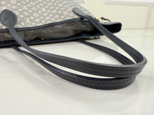 LOUIS VUITTON NEVERFULL MM MINI LIN DENIM BLUE