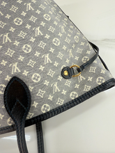 LOUIS VUITTON NEVERFULL MM MINI LIN DENIM BLUE