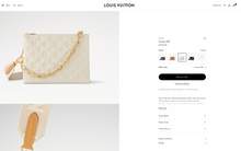 LOUIS VUITTON COUSSIN BAG PM LAMBSKIN CREAM